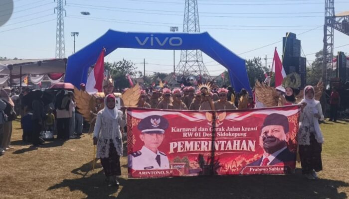 Karnaval Budaya HUT RI ke-81 di Sidokepung Meriah, Kades Ajak Warga Jaga Persatuan